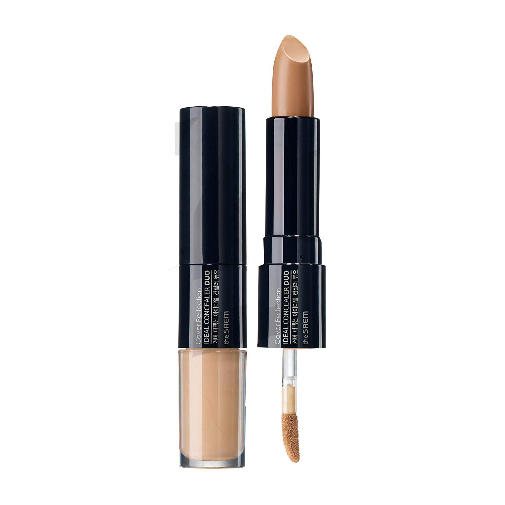 Консилер 2 в 1 для обличчя The Saem Cover Perfection Ideal Concealer Duo 02 Rich Beige, 4.2 г + 4.5 г